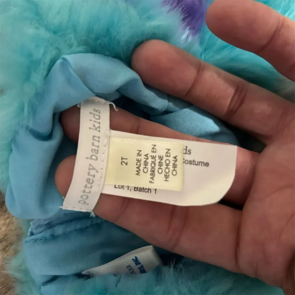 Pottery Barn Kids‎ Monsters, Inc. Sulley Costume Blue Size 4-5 no head